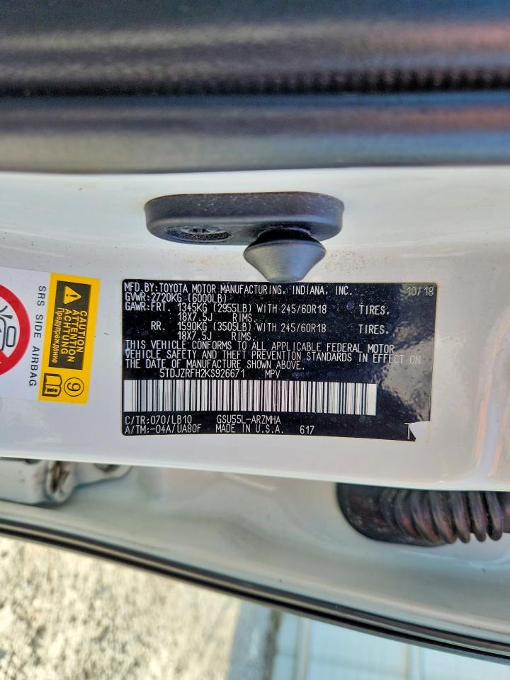 Toyota Highlander Xle