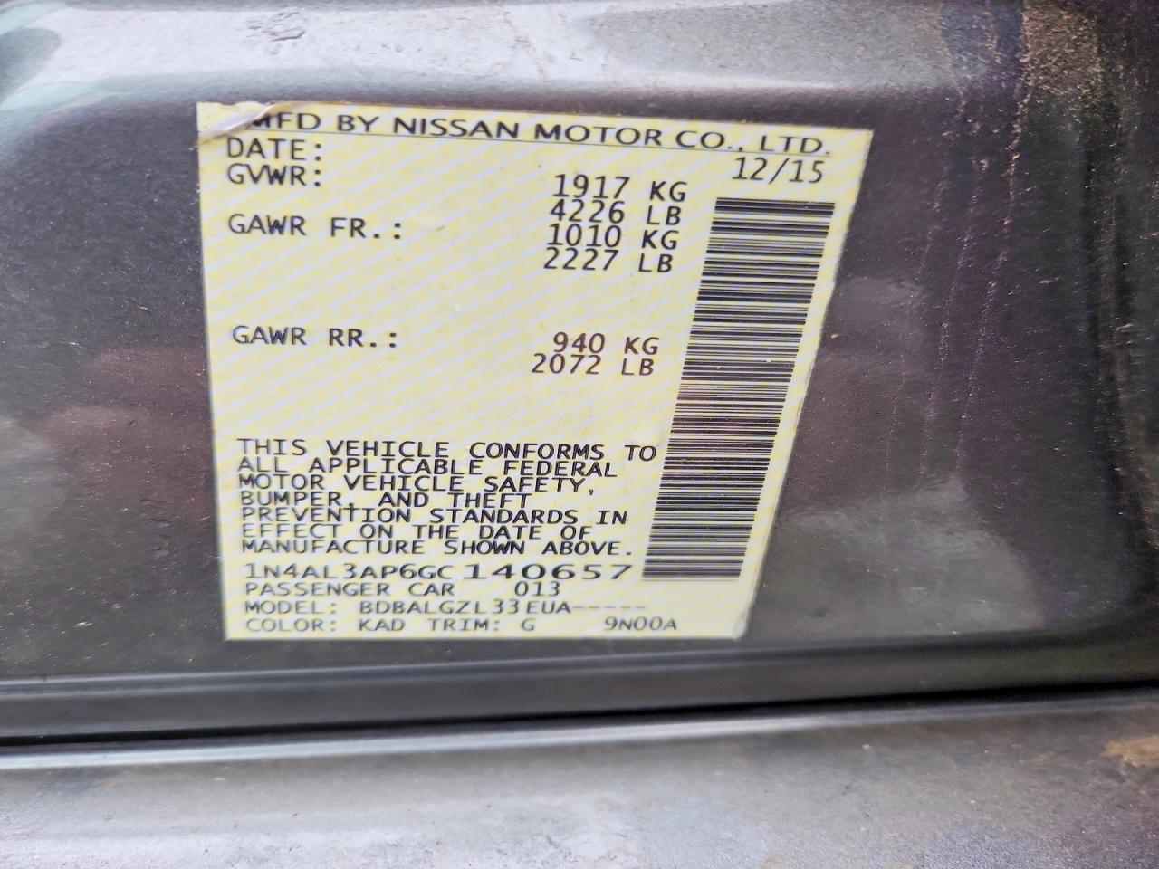 Nissan Altima 2.5 S