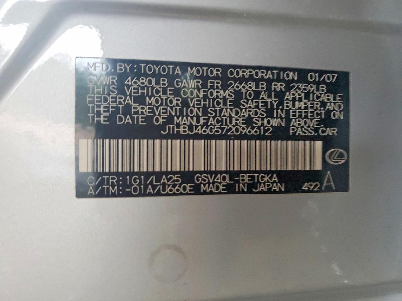 Lexus Es Base