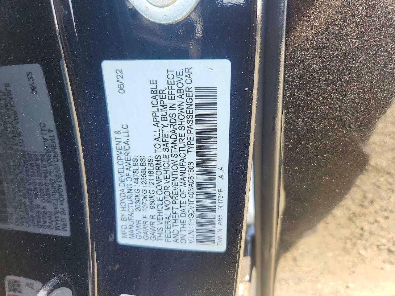 Honda Accord Sport Se