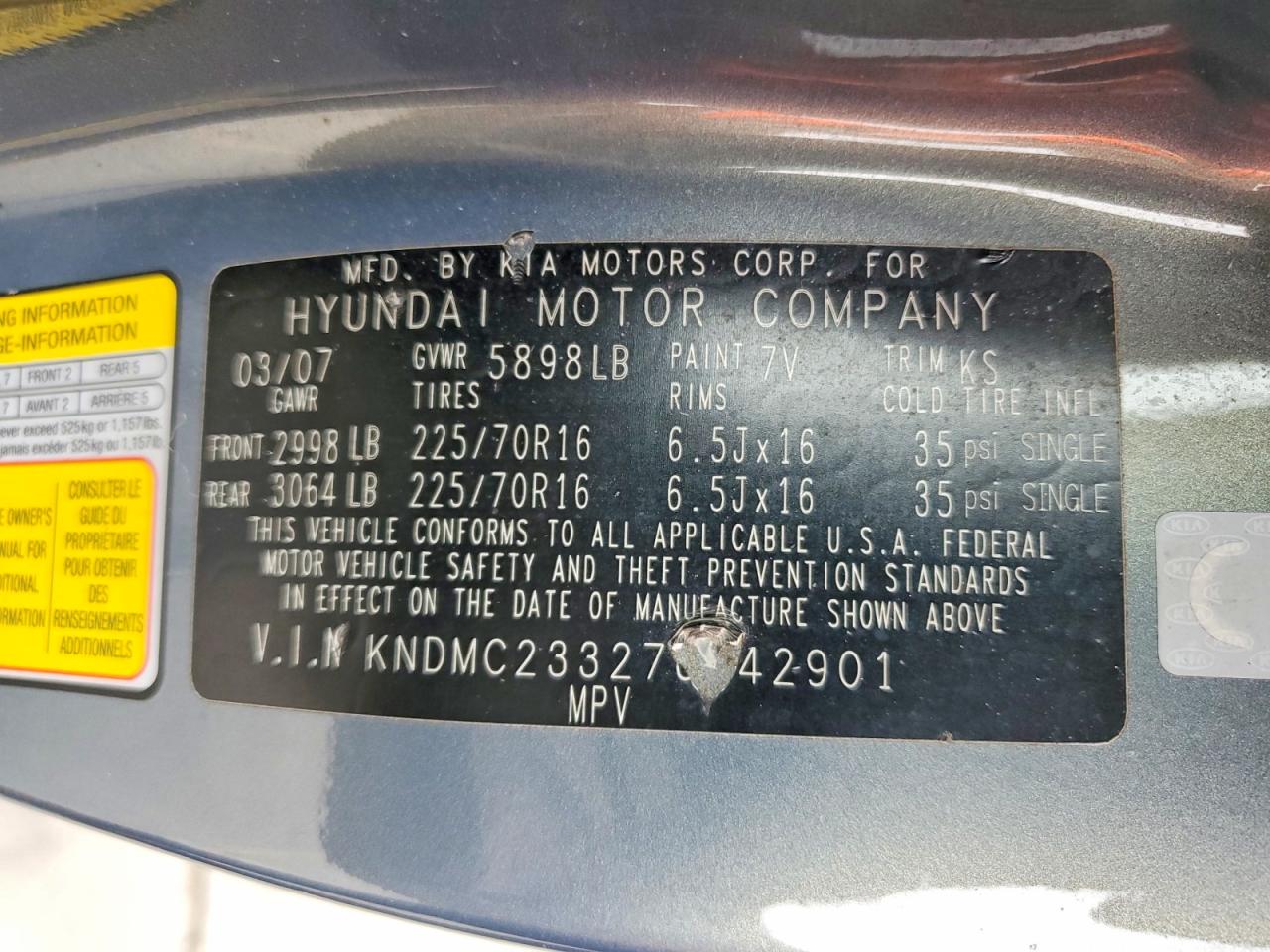 Hyundai Entourage Gls