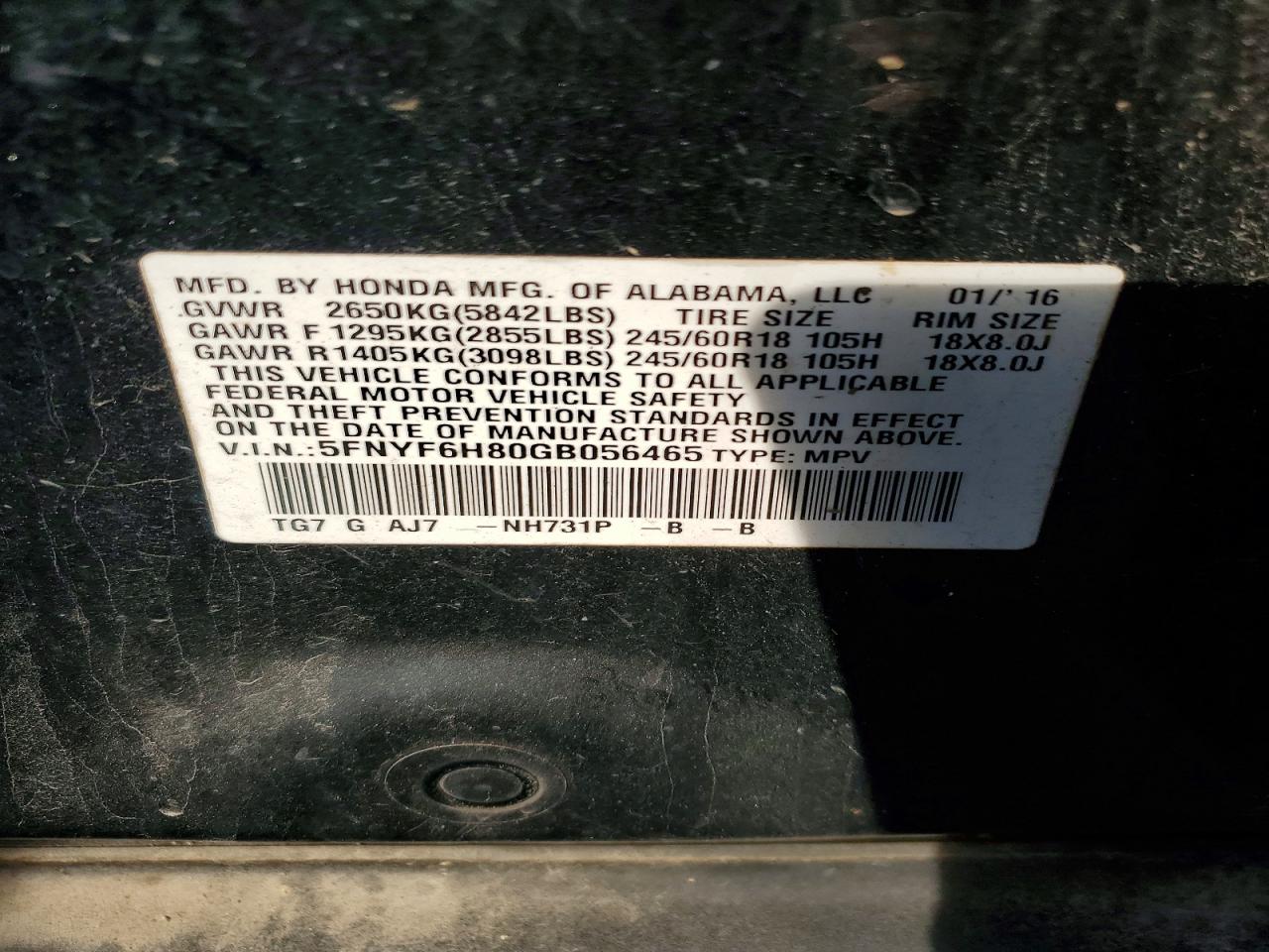 Honda Pilot Exl