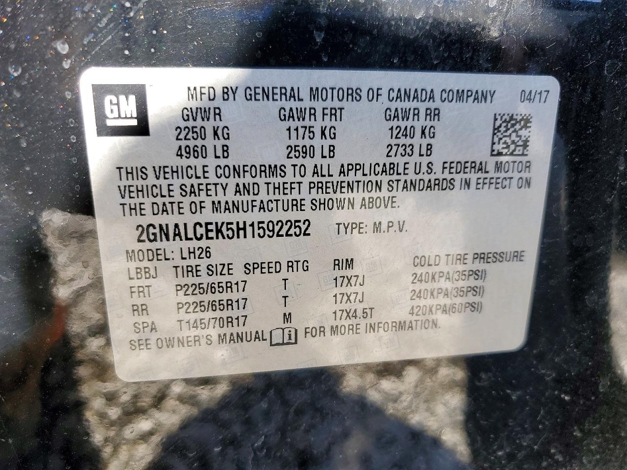 Chevrolet Equinox Lt