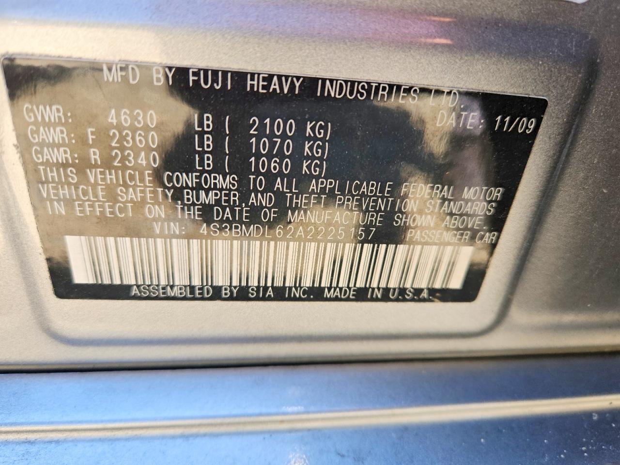 Subaru Legacy 3.6r Limited