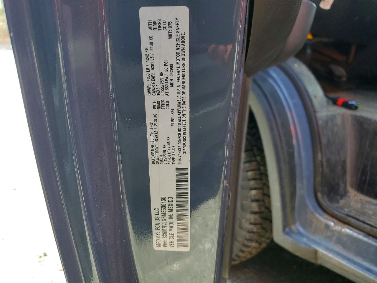 Ram Promaster 3500 High