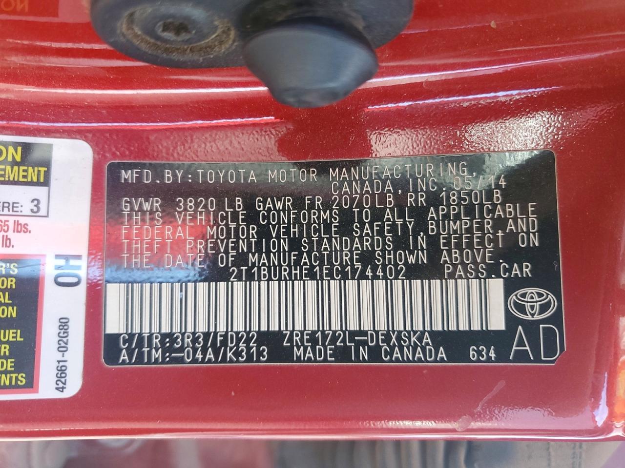 Toyota Corolla S Plus