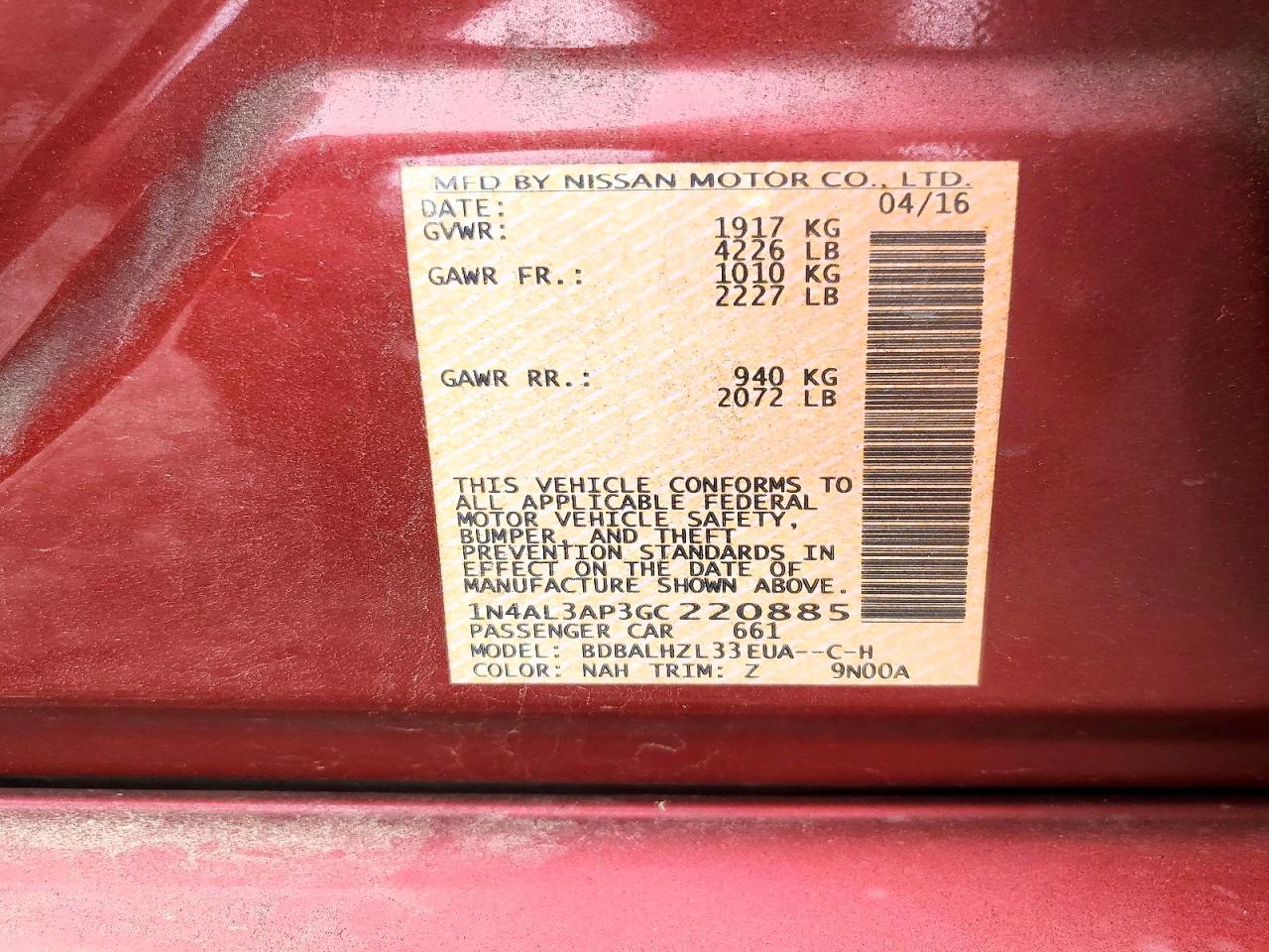 Nissan Altima 2.5 Sr