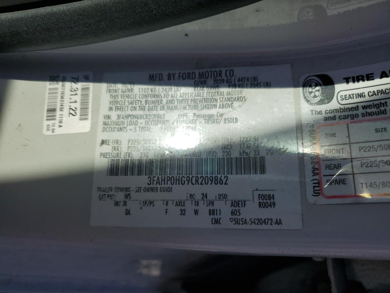 Ford Fusion Se