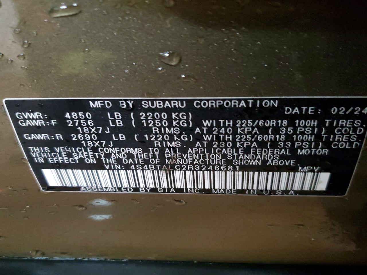 Subaru Outback Onyx Edition