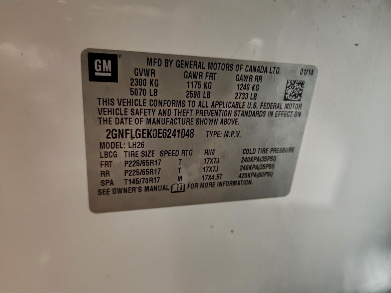 Chevrolet Equinox Lt