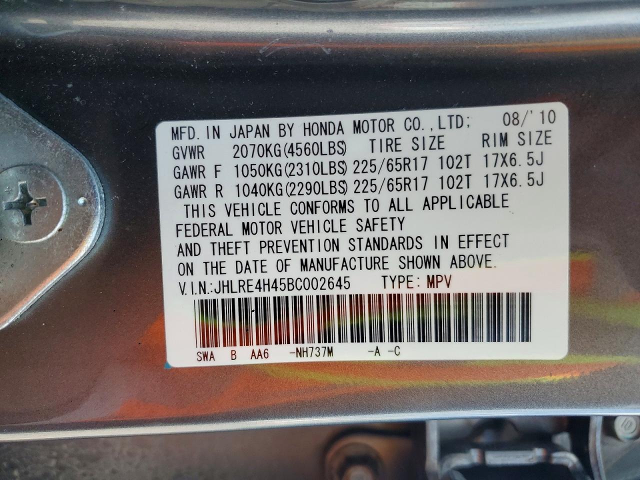 Honda Crv Se