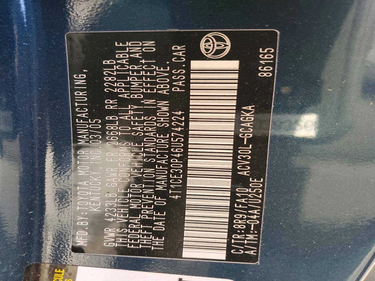 Toyota Camry Sle