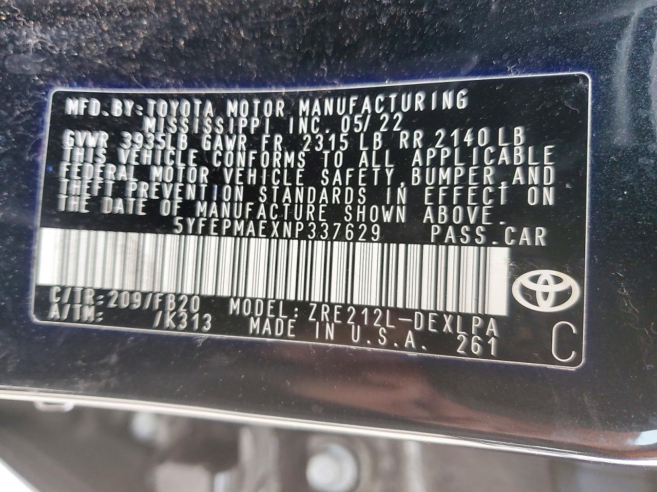 Toyota Corolla Le