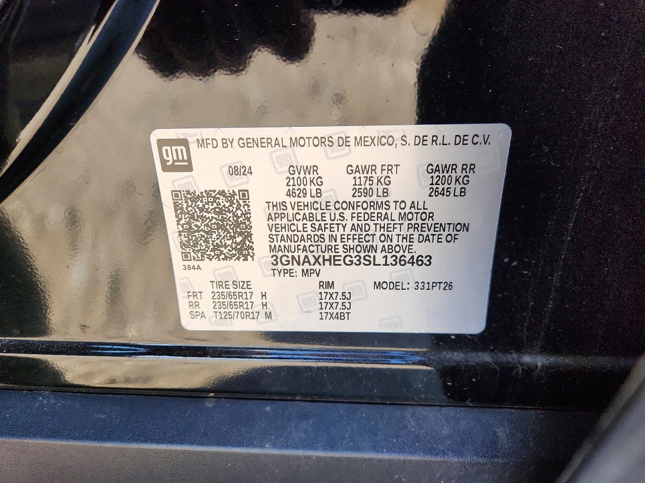 Chevrolet Equinox Lt
