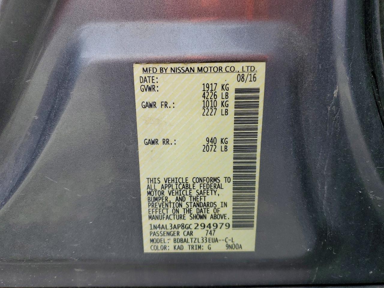 Nissan Altima 2.5 Sl
