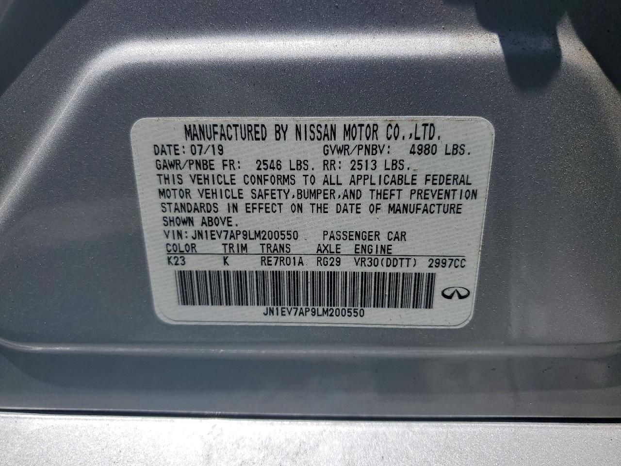 INFINITI Q50 3.0t Luxe