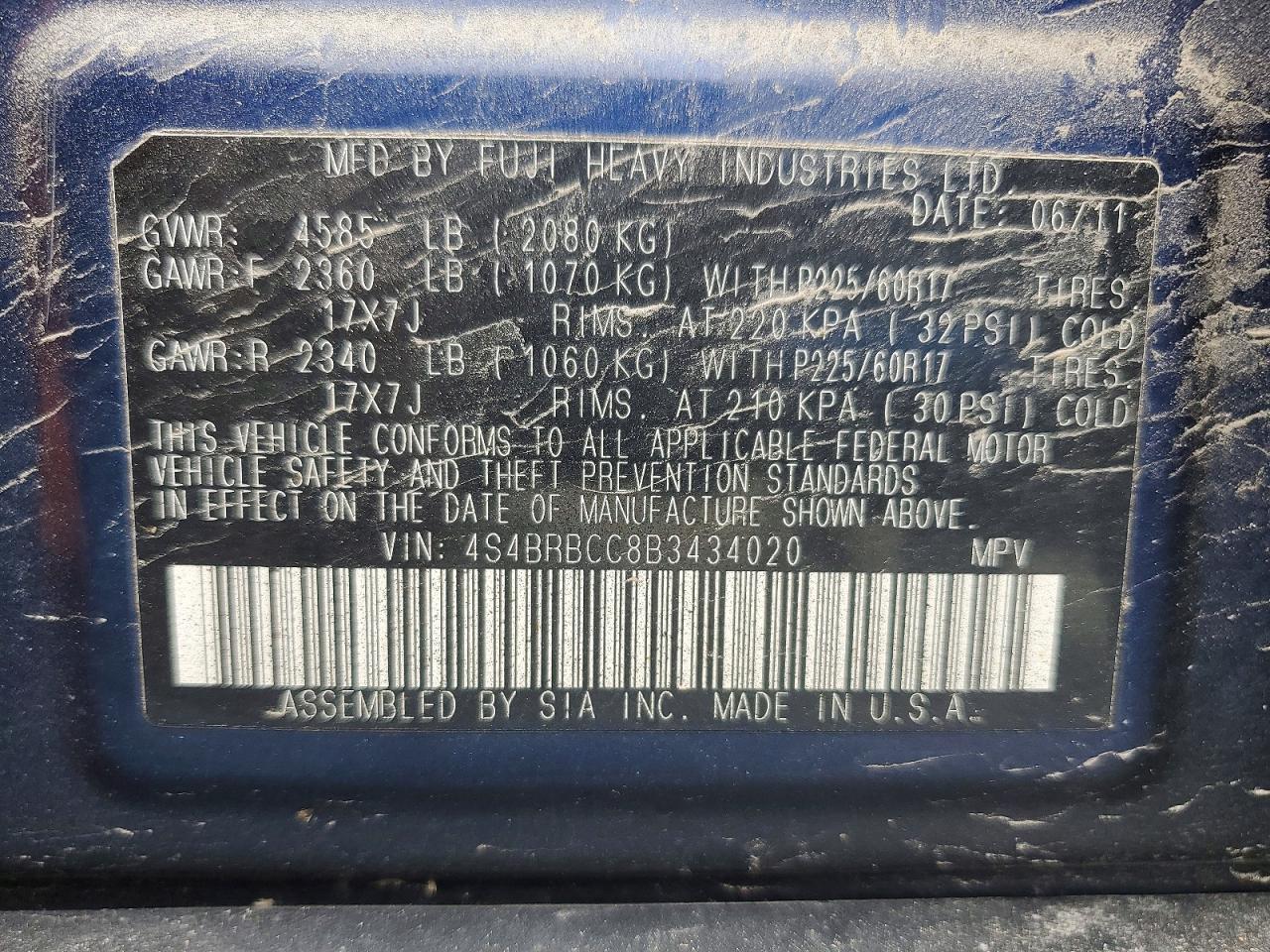 Subaru Outback 2.5i Premium