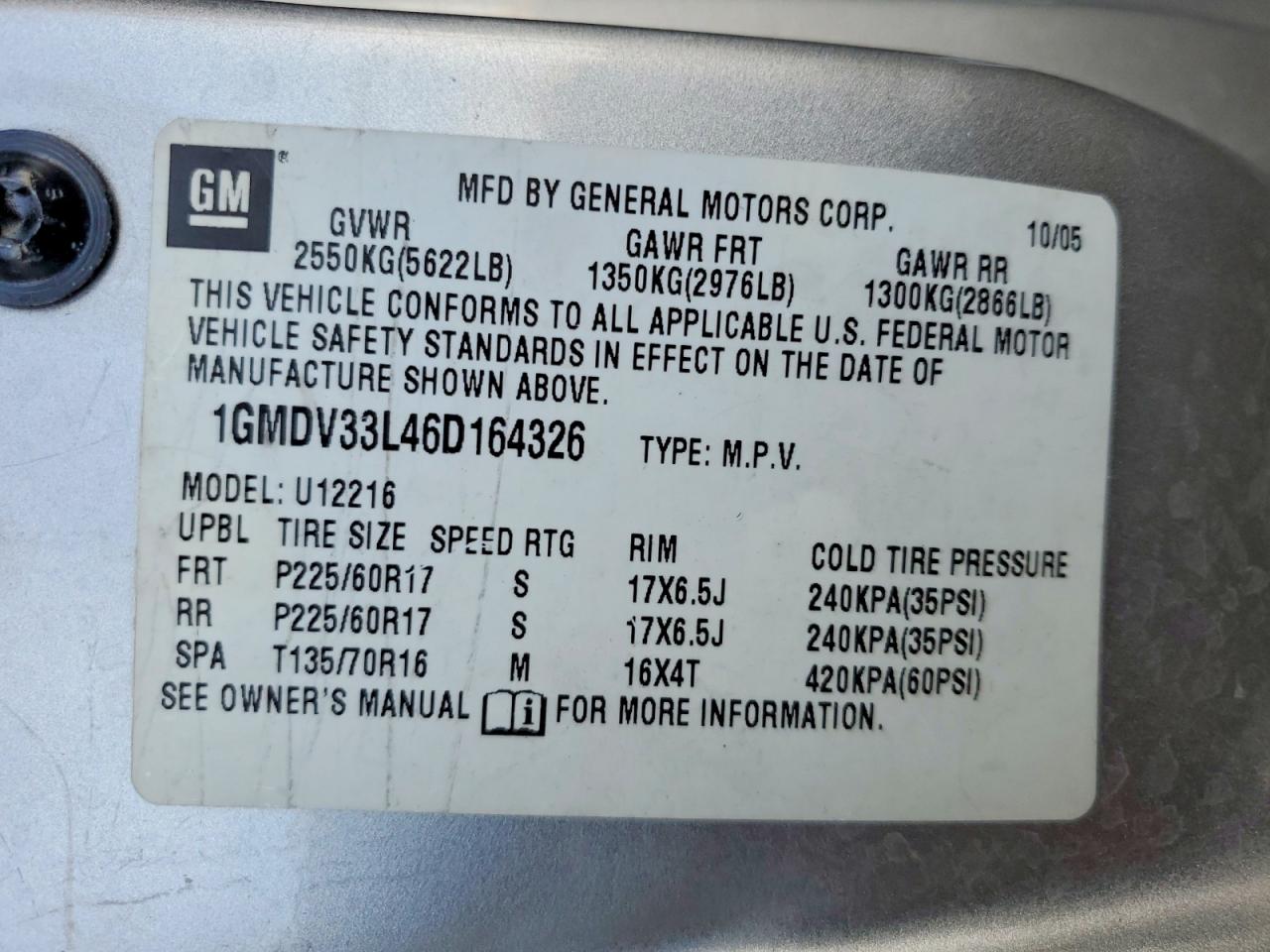 Pontiac Montana Sv6