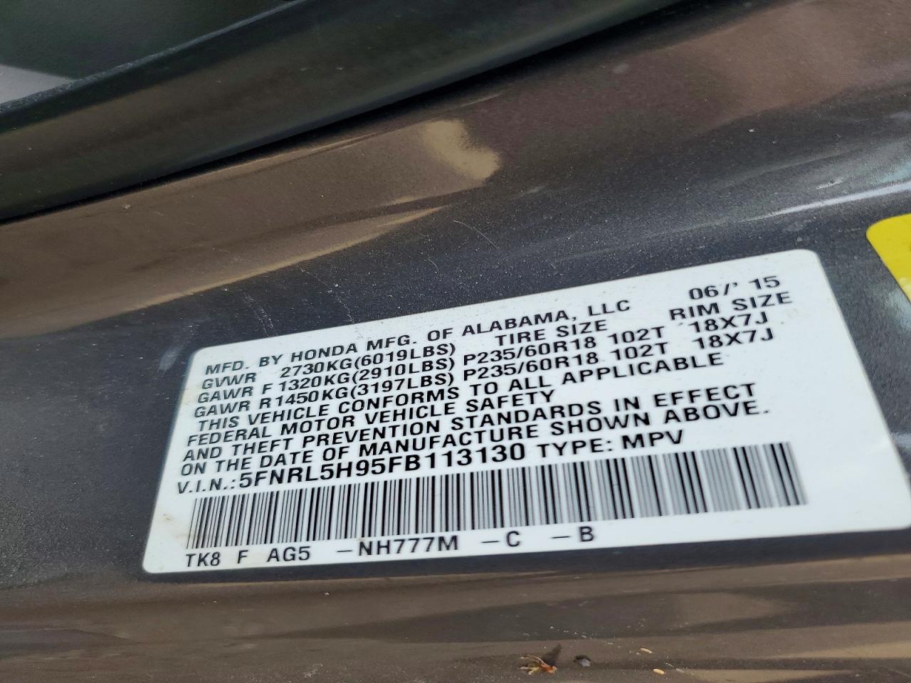 Honda Odyssey Touring