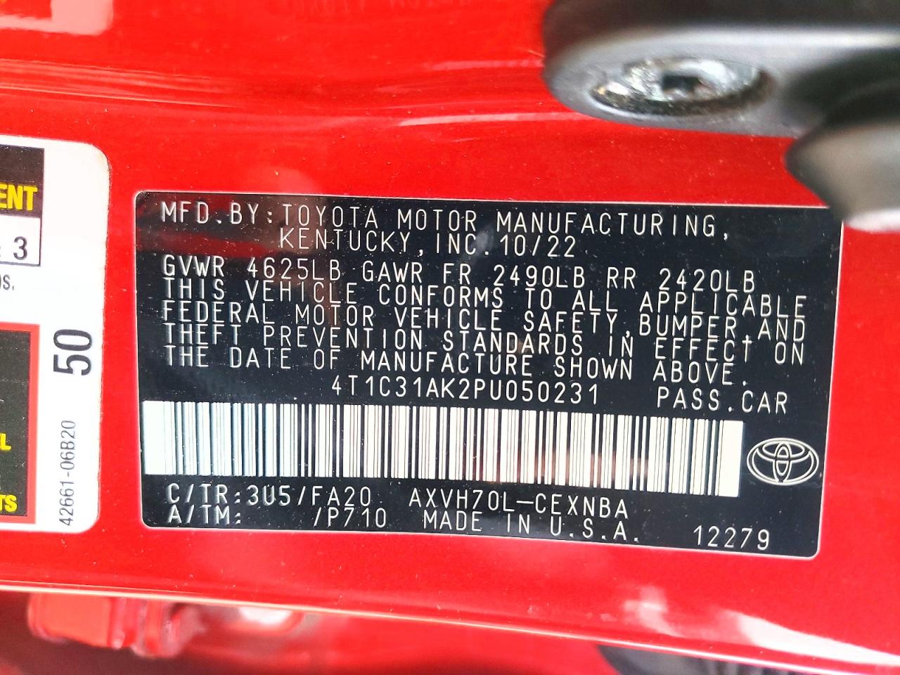 Toyota Camry Le