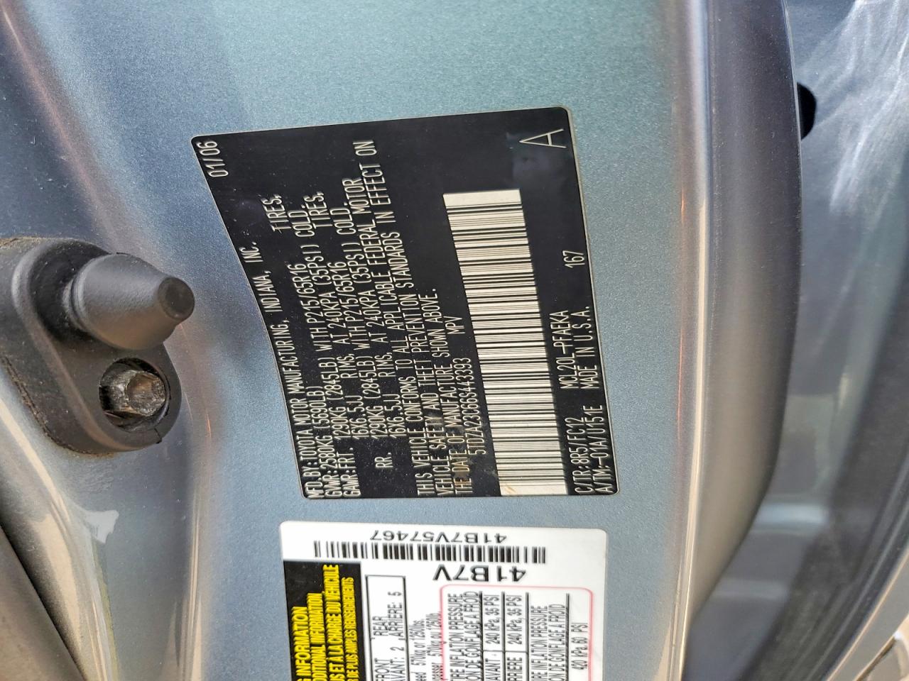 Toyota Sienna Le 7 Passenger