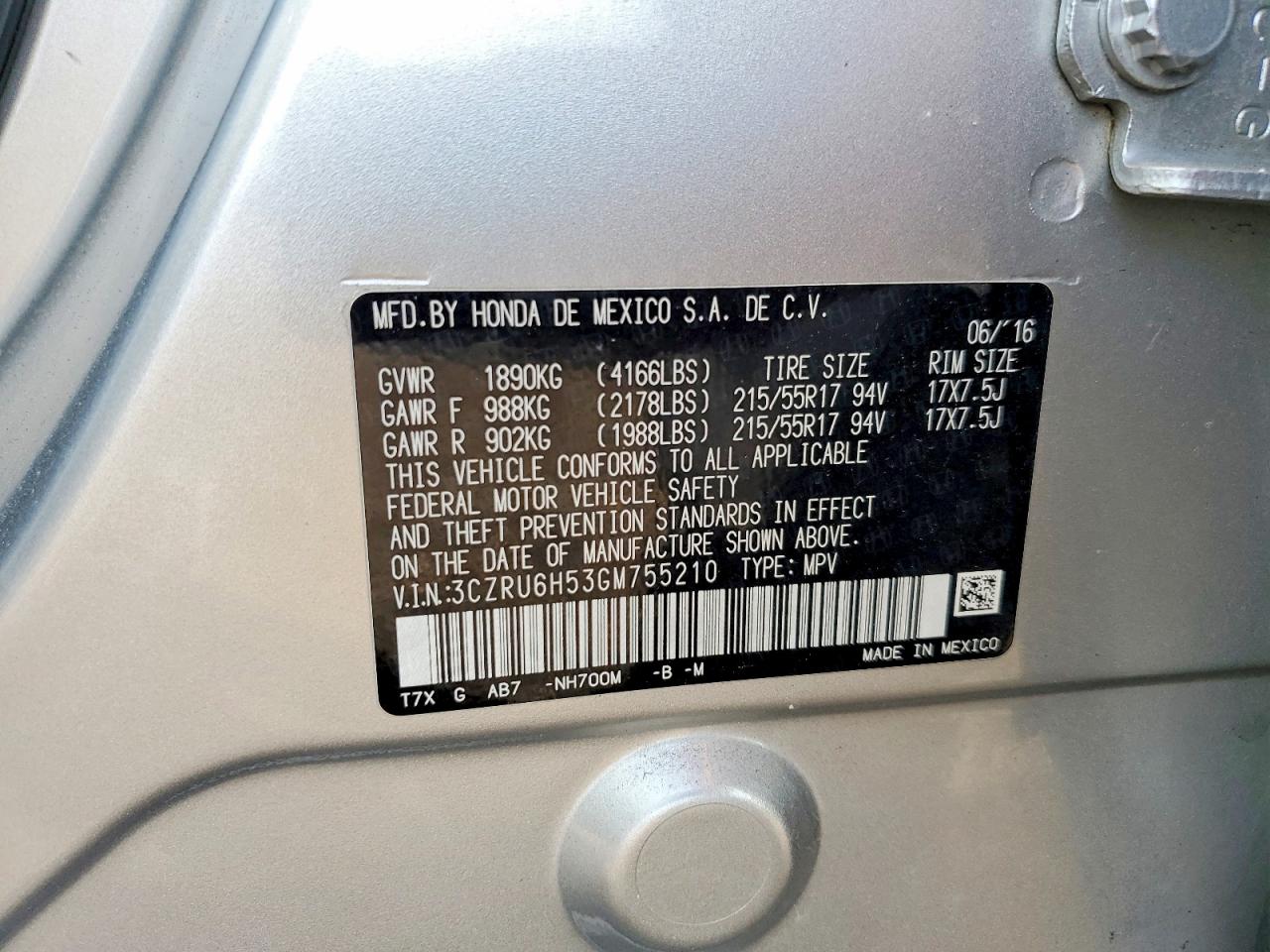 Honda HR-V Ex