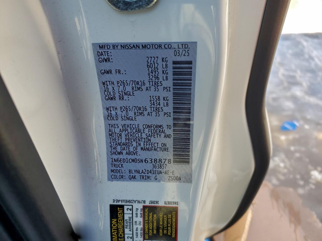 Nissan Frontier S