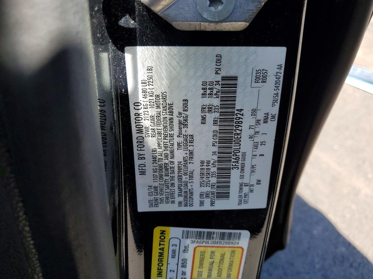 Ford Fusion Se Hybrid
