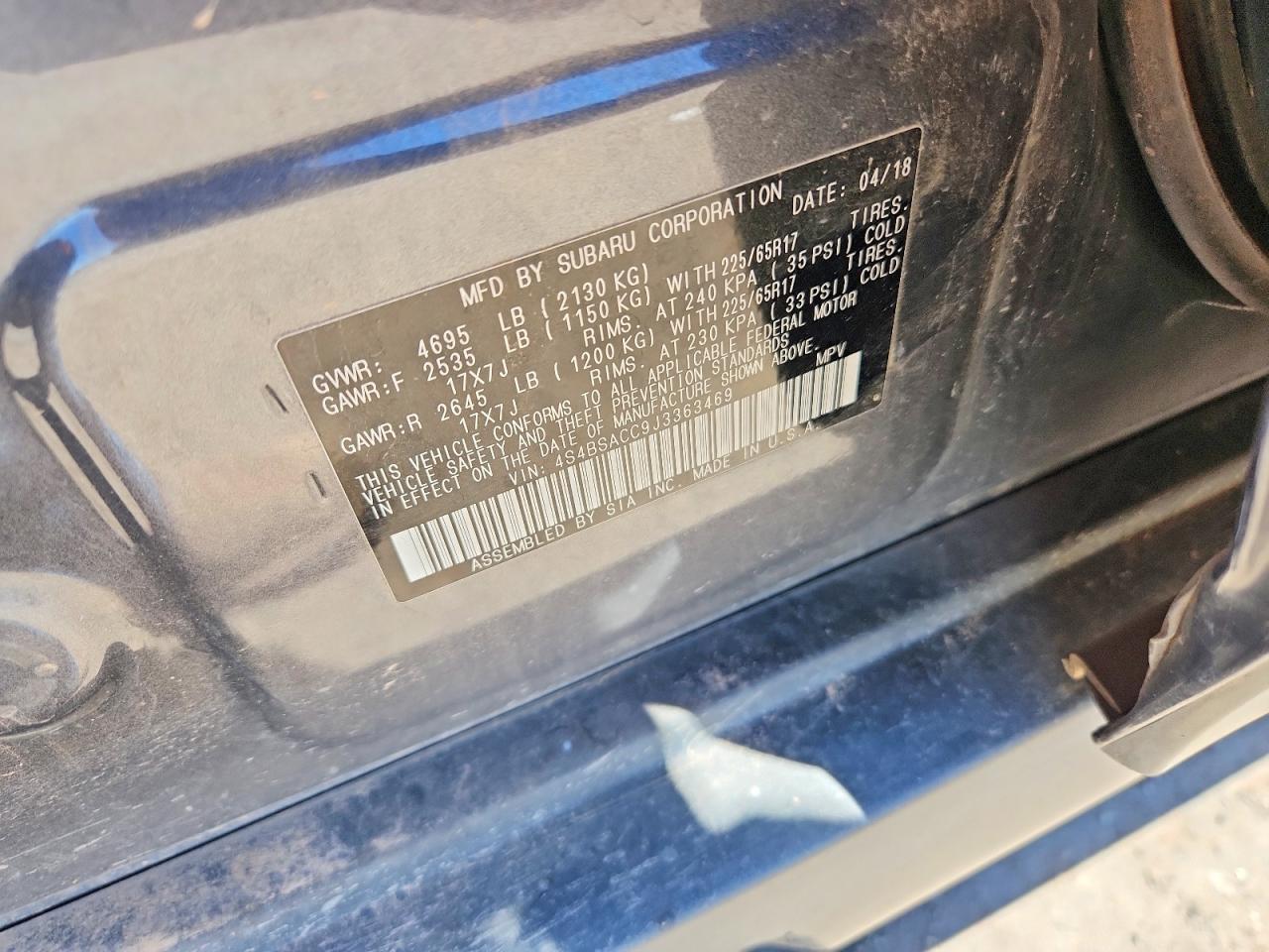 Subaru Outback 2.5i Premium
