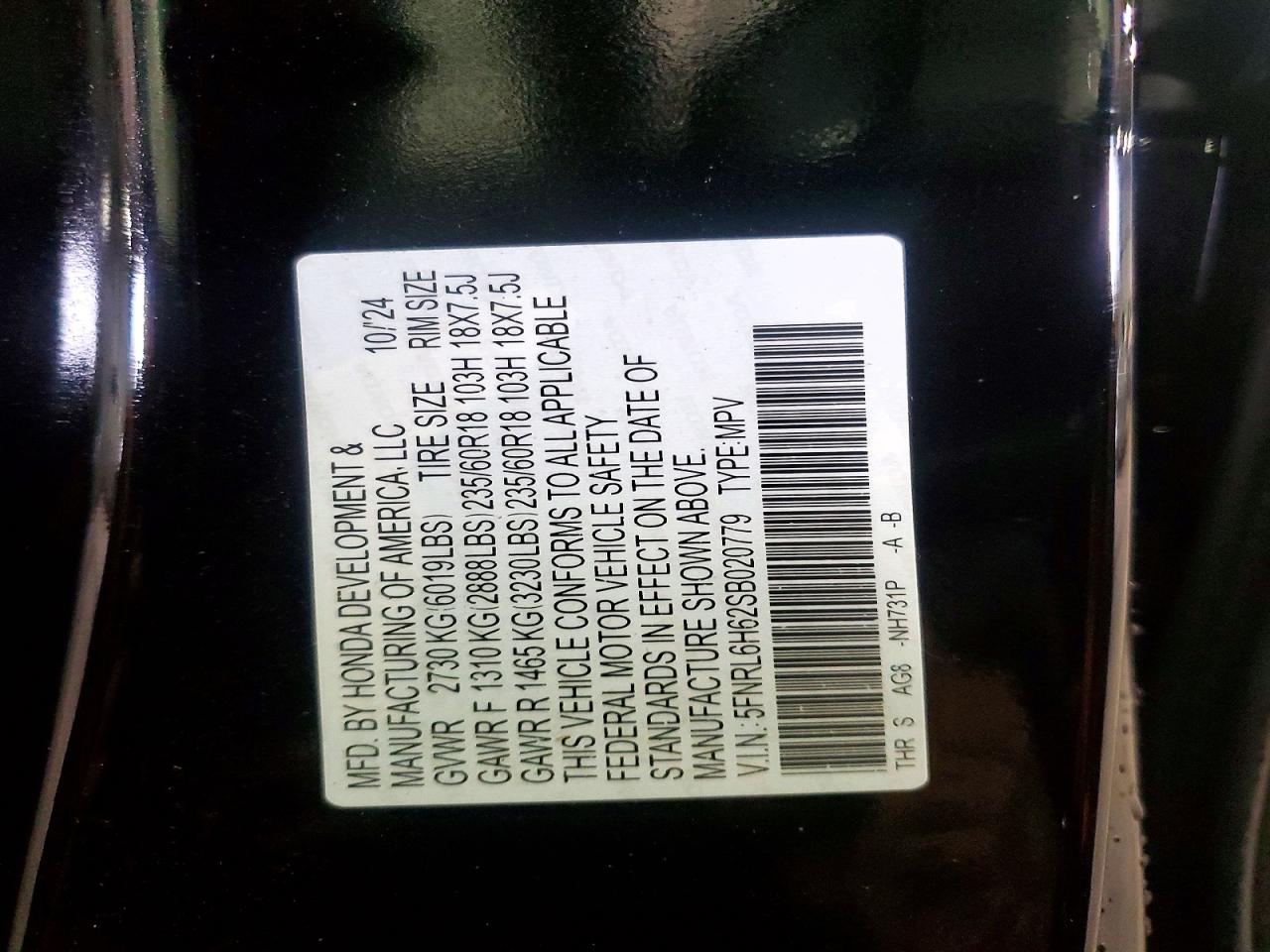 Honda Odyssey Exl