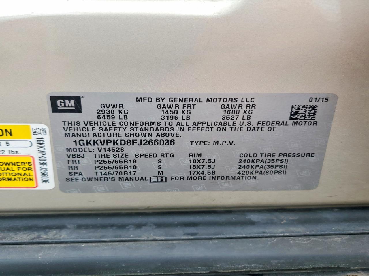 GMC Acadia Sle