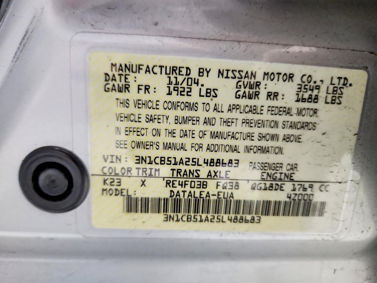 Nissan Sentra 1.8 S