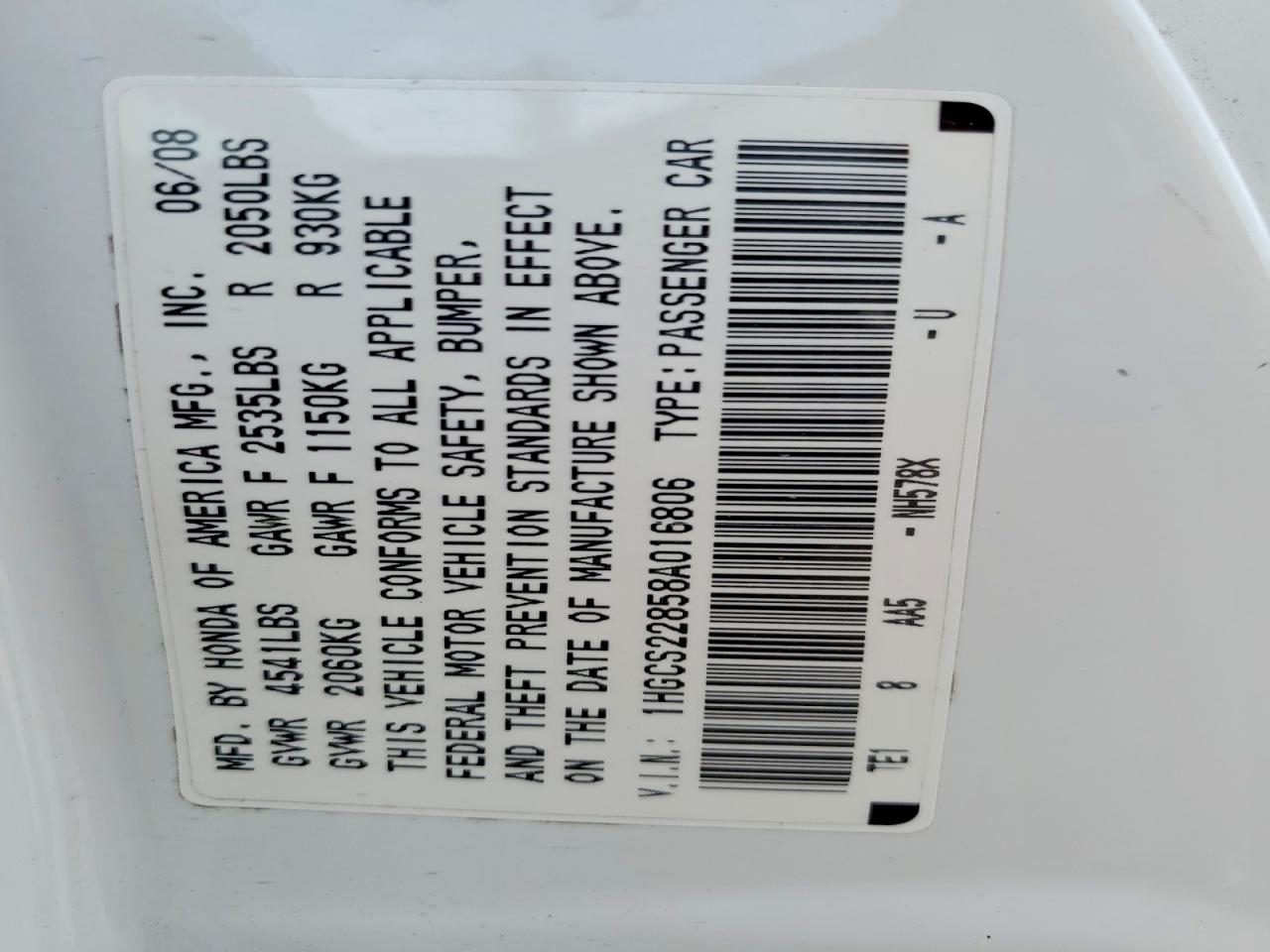 Honda Accord Exl