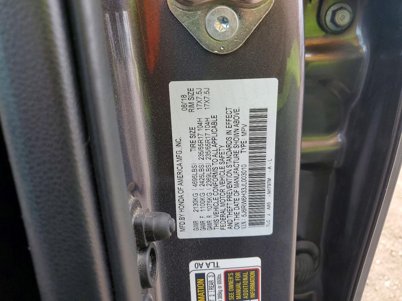 Honda Crv Lx