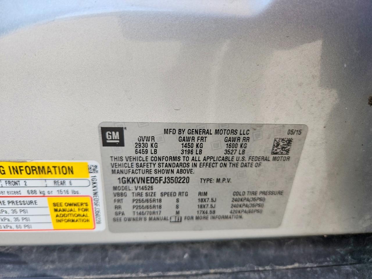 GMC Acadia Sle