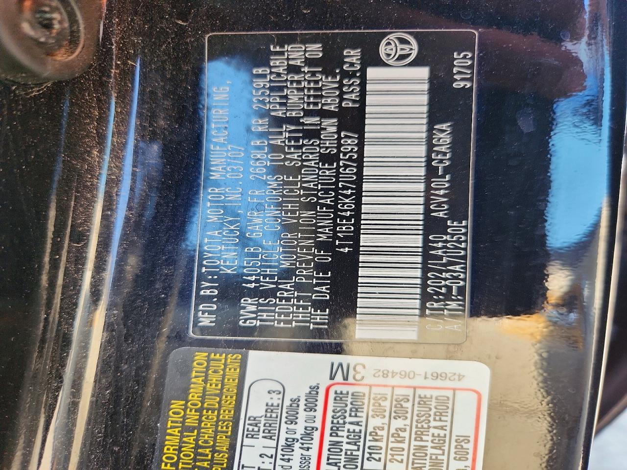 Toyota Camry Xle