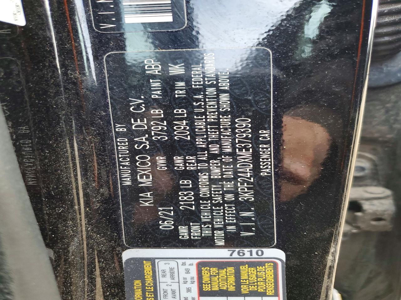 Kia Forte Lxs