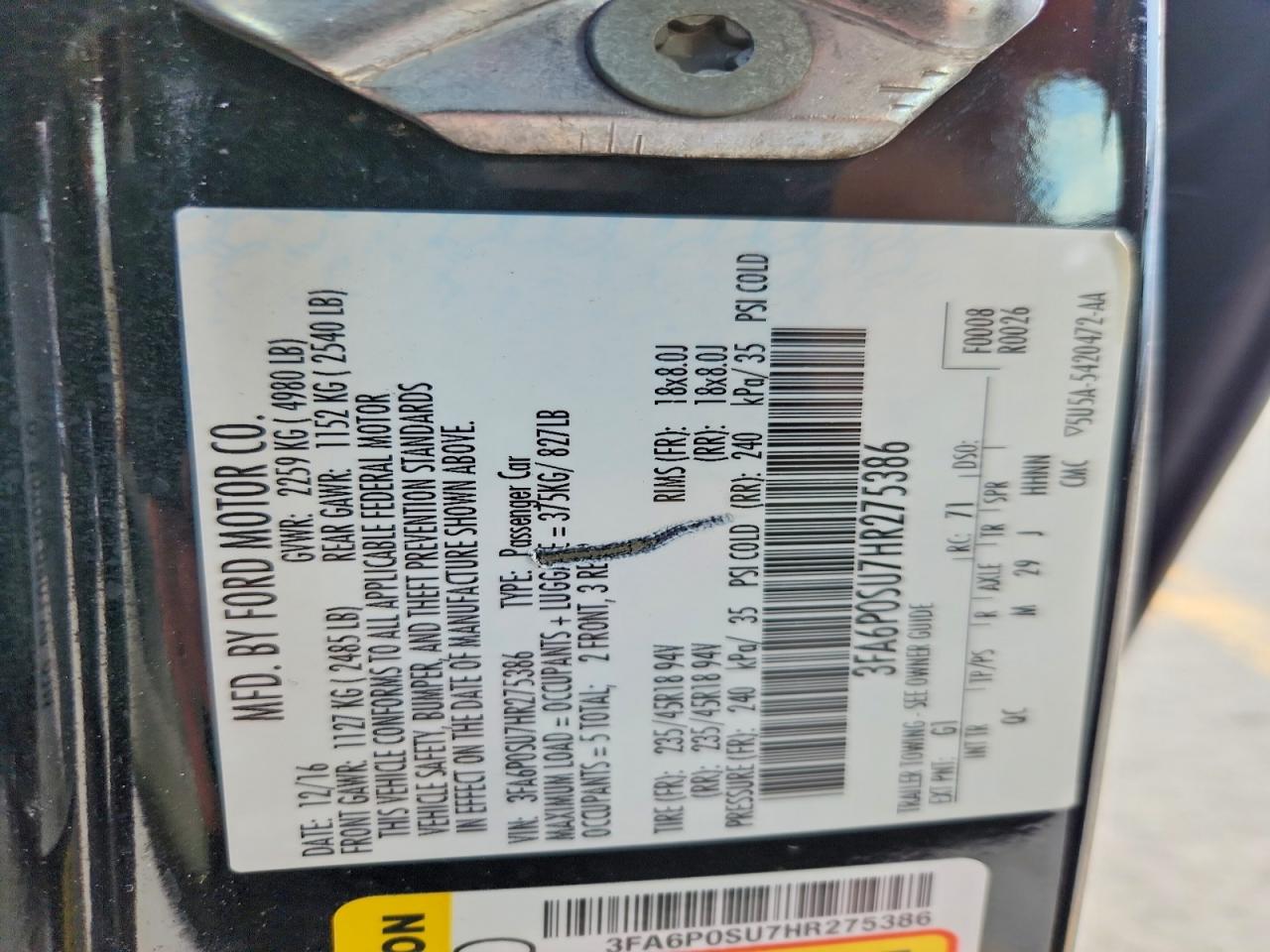 Ford Fusion Titanium Phev