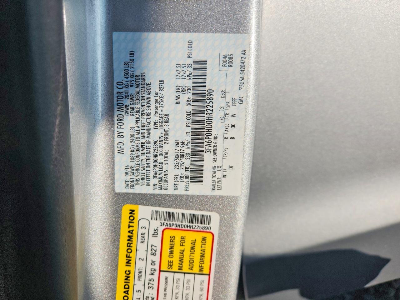 Ford Fusion Se