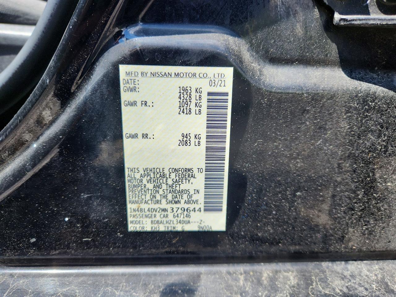 Nissan Altima Sv
