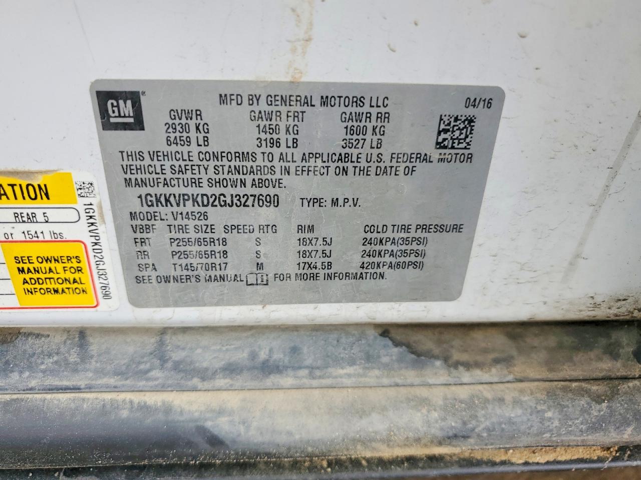GMC Acadia Sle