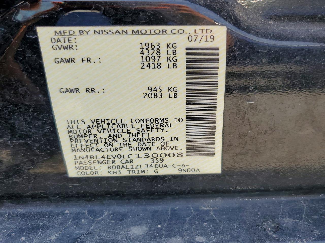 Nissan Altima Sl
