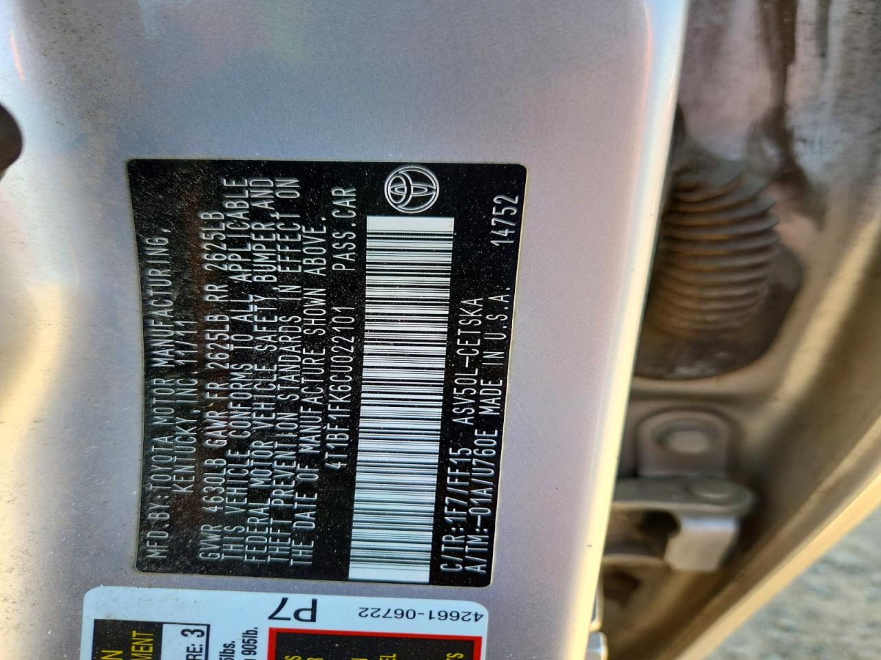 Toyota Camry Se