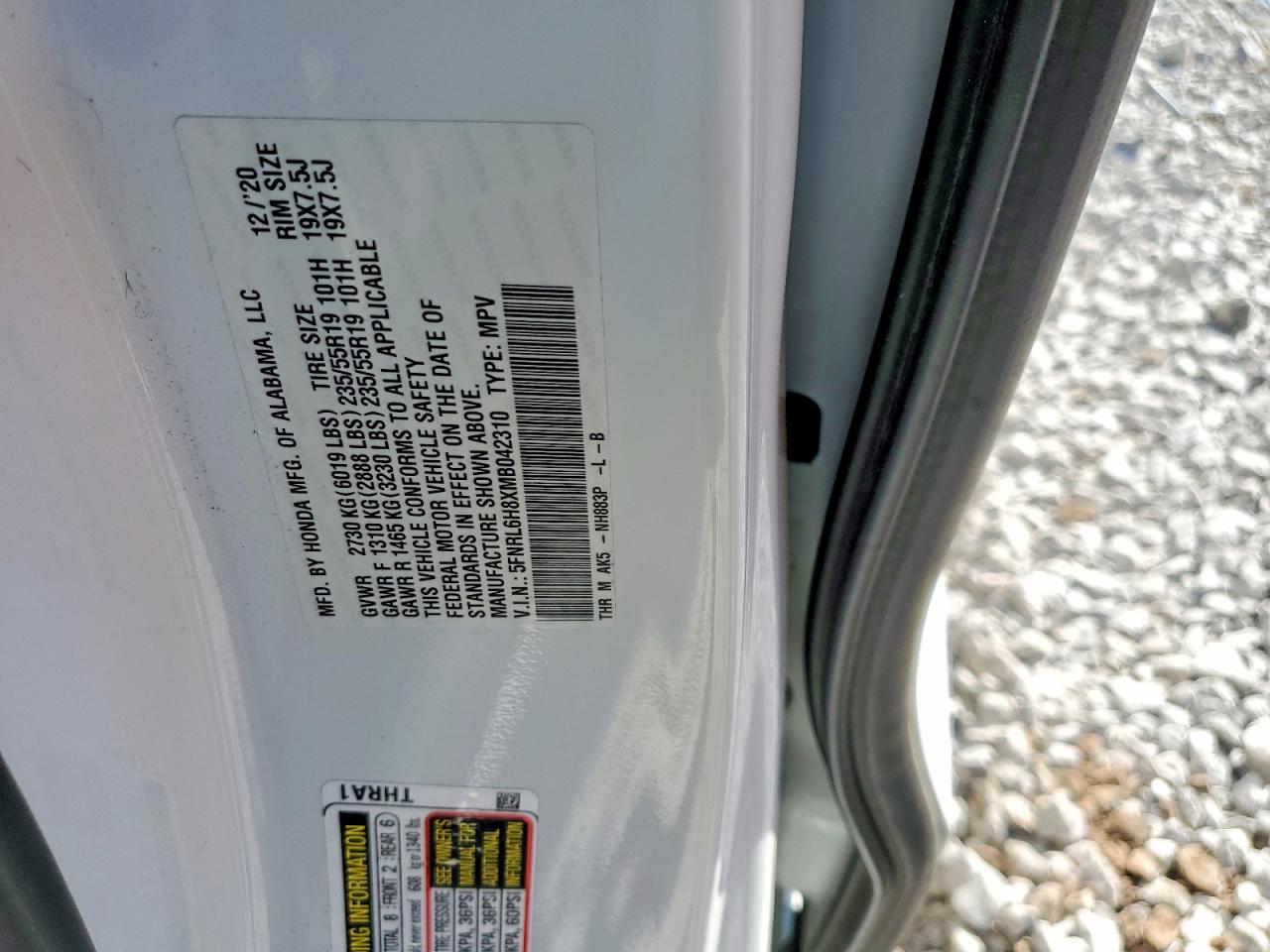 Honda Odyssey Touring