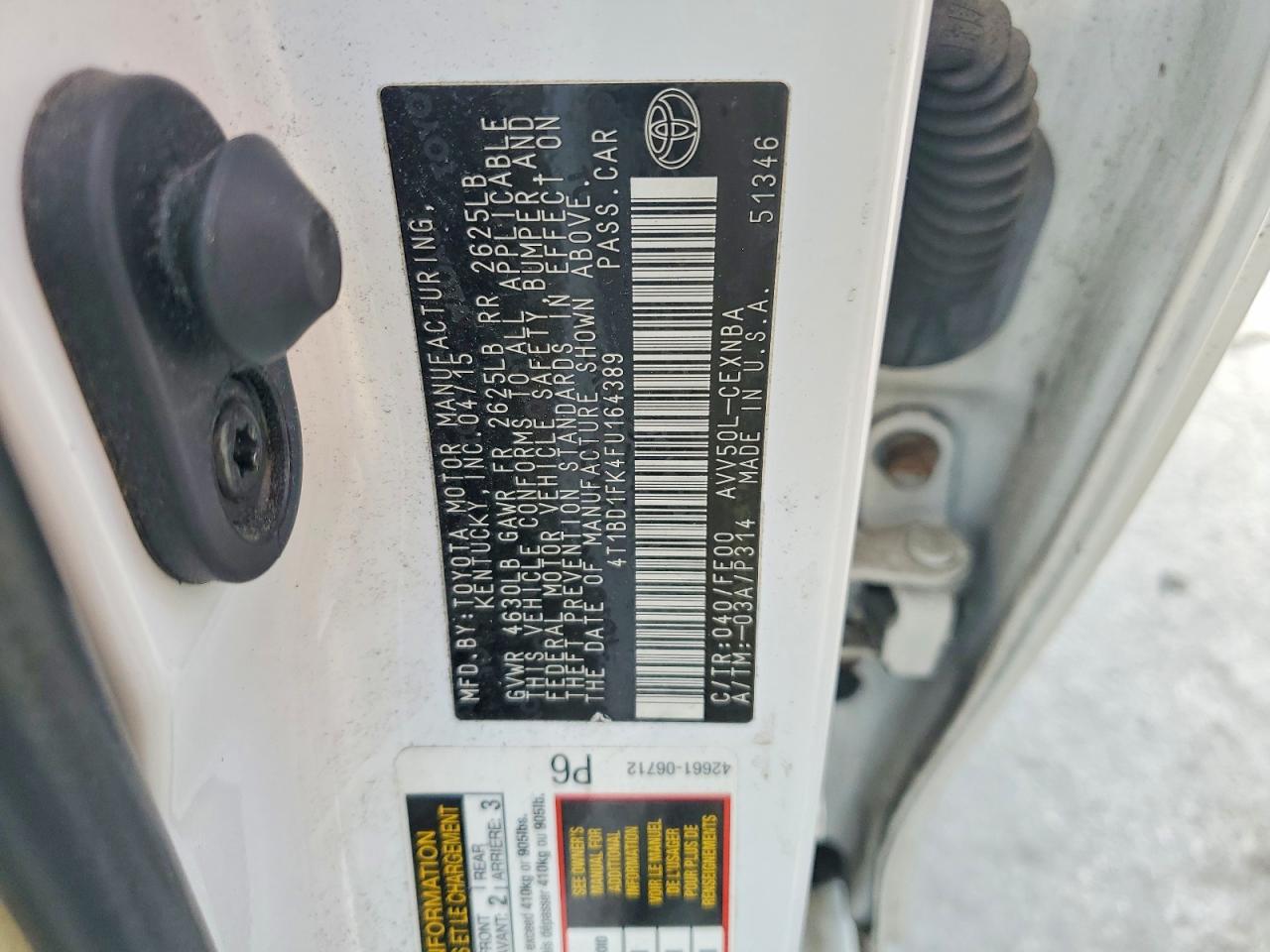 Toyota Camry Le