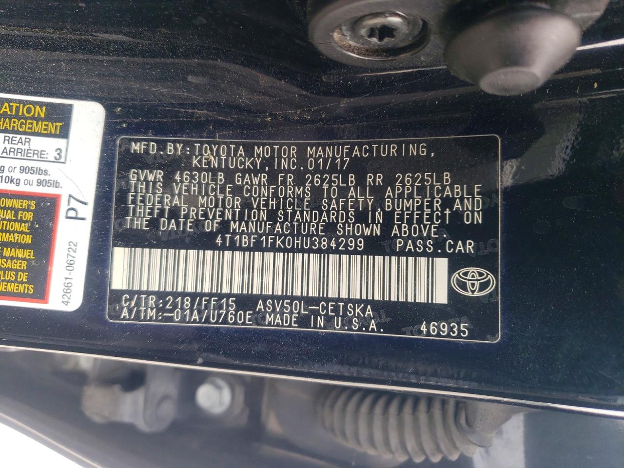 Toyota Camry Se