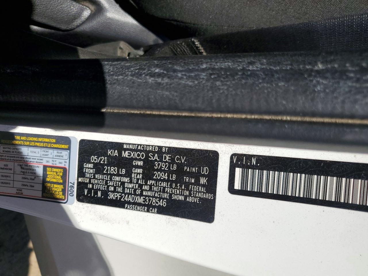 Kia Forte Fe