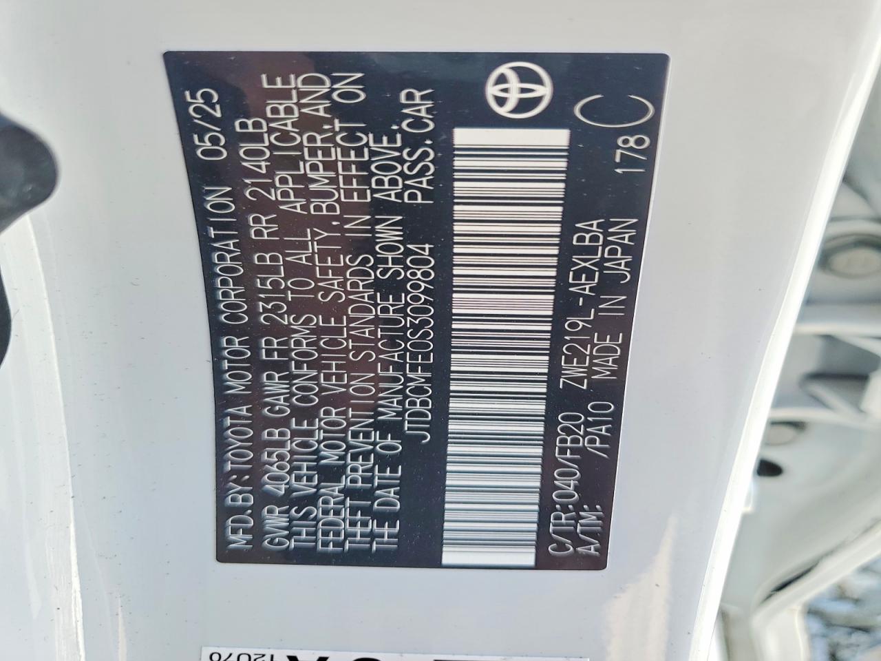 Toyota Corolla Le