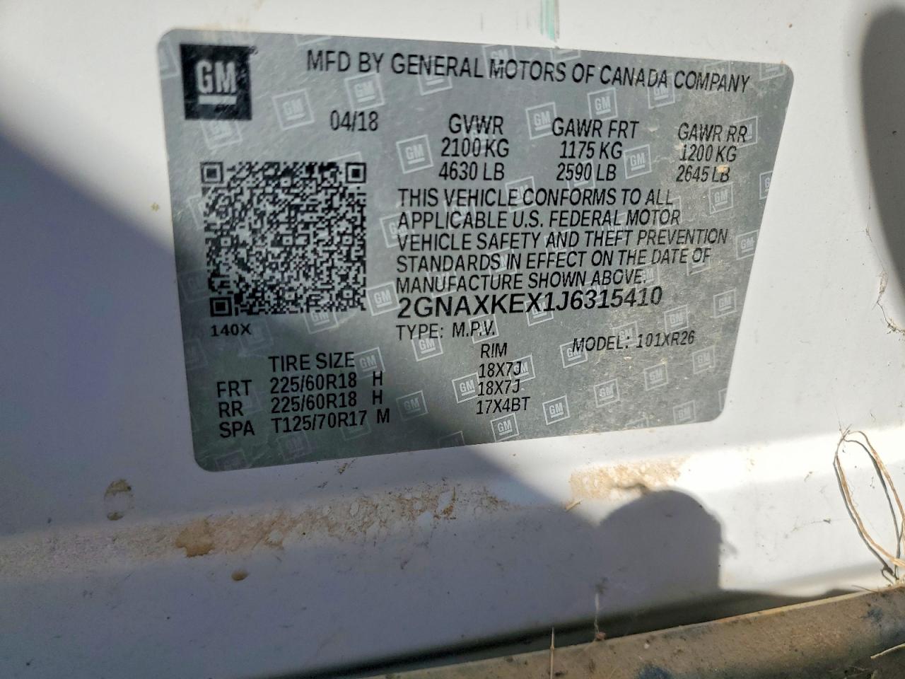 Chevrolet Equinox Lt