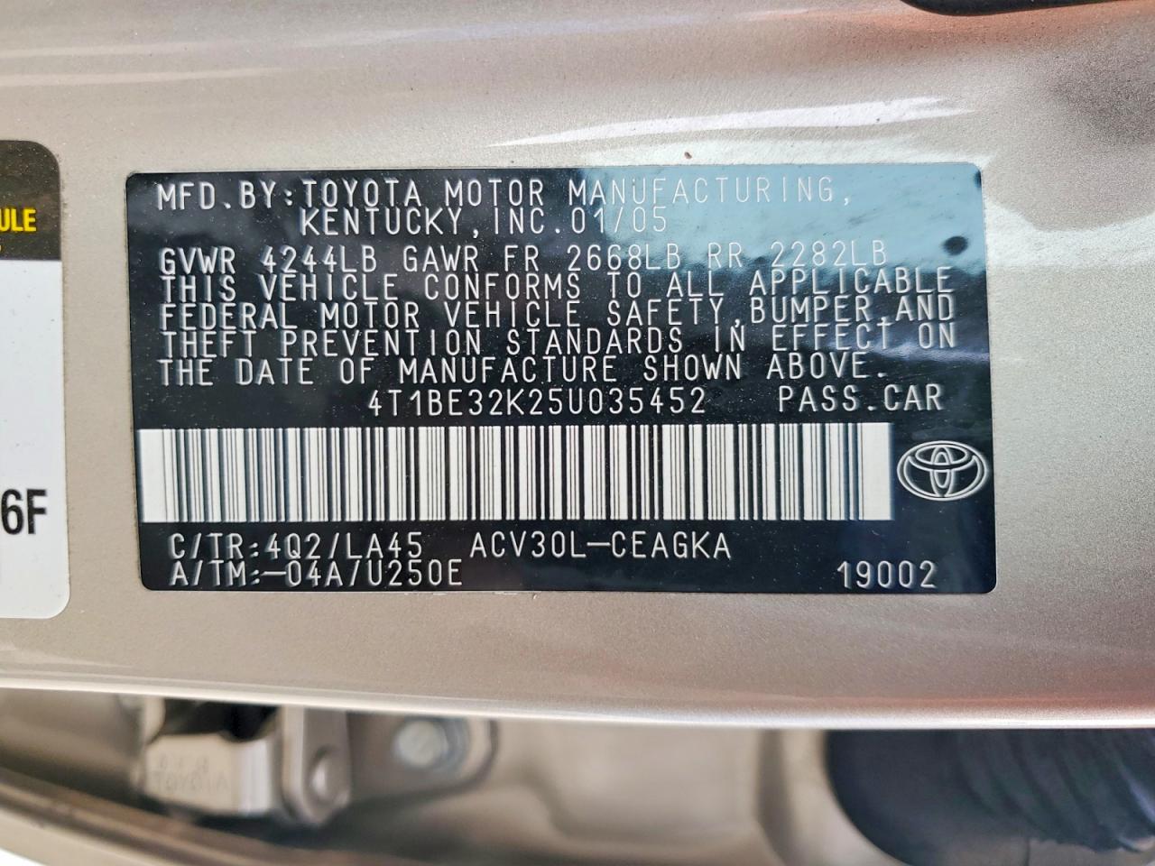 Toyota Camry Xle